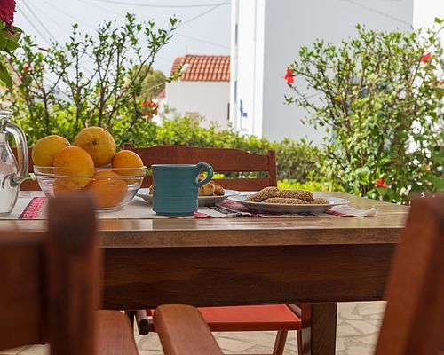 Veranda - Pension PANORAMA - KALAMAKI HOLIDAYS