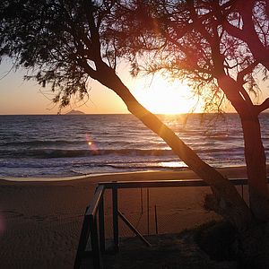 Sonnenuntergang Kalamaki Strand - Kreta